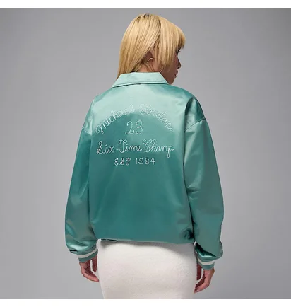 Бомбер женский Nike Coach Green HJ0087-017
