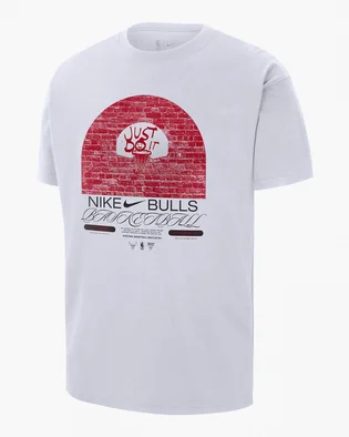 Футболка мужская Nike Chicago Bulls Courtside Max 90 MenS Nba T-Shirt White DR6292-100