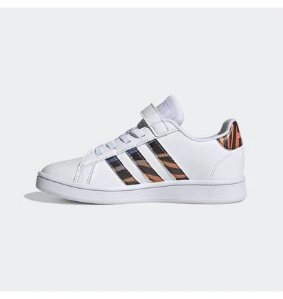 Кросівки дитячі Adidas Grand Court Tiger-Print Shoes White Gz1075