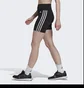 Шорты женские Adidas Training Essentials 3-Stripes High-Waisted Short Leggings Black HK9964