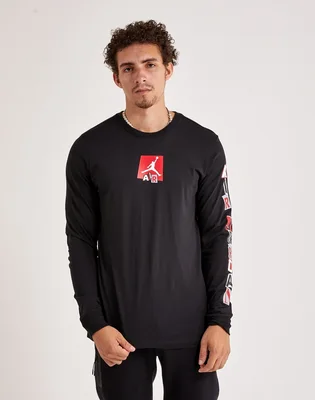 Лонгслів чоловічий Air Jordan Air Long-Sleeve Tee Black FD7017-010