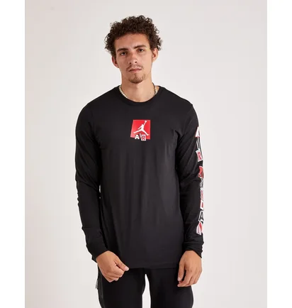 Лонгслив мужской Air Jordan Air Long-Sleeve Tee Black FD7017-010