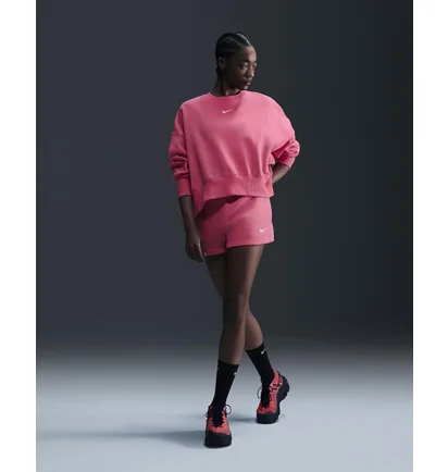 Світшот жіночий Nike Sportswear Phoenix Fleece Over-Oversized Crew-Neck Sweatshirt Pink DQ5761-629