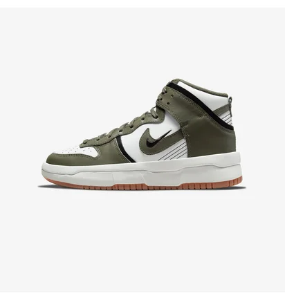 Кроссовки женские Nike Wmns Dunk High Up Khaki White/Green DH3718-103