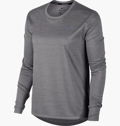 Лонгслів жіночий Nike Dri Fit Plus Running Grey DJ0953-056