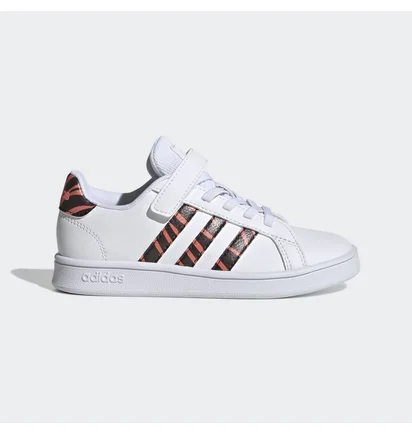 Кросівки дитячі Adidas Grand Court Tiger-Print Shoes White Gz1075