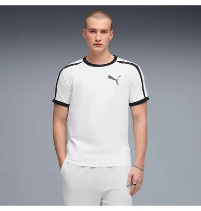 Футболка чоловіча Puma T7 Big Cat Ringer White 635242-02