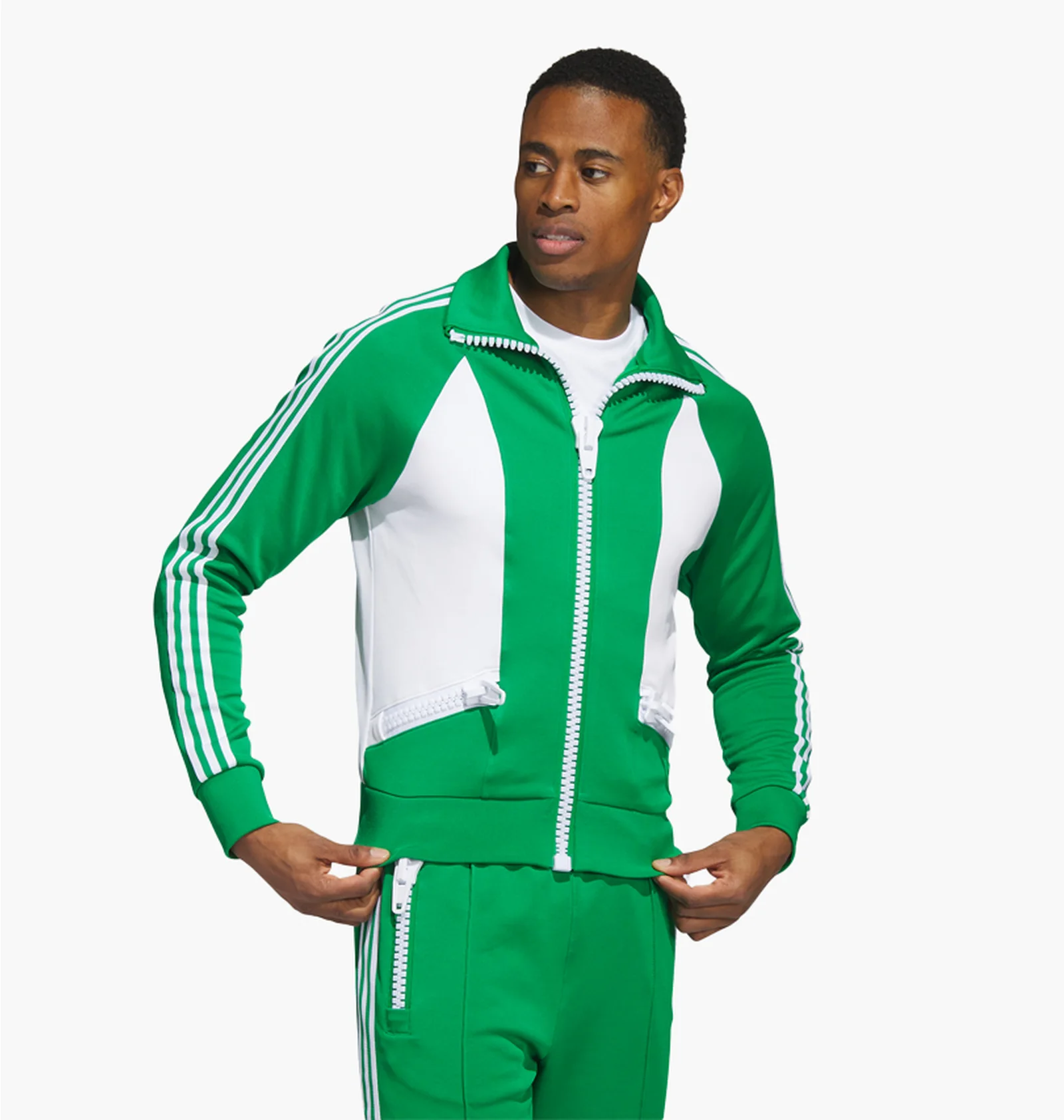 ᐉ Куртка мужская Adidas Jeremy Scott Big Zip Jacket Green HY1813