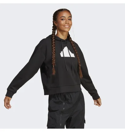 Худи женское Adidas Future Icons Badge Of Sport Hoodie Black Ib8501