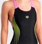 Купальник женский Arena Openings Swimsuit V Back Lb 44 Black/Green 008063-590