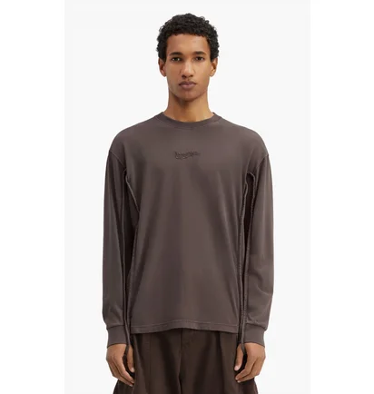 Лонгслив мужской JACQUEMUS Le T-Shirt Camargue Manches Longsleeve Brown 236JS177-2312-881