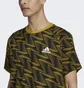 Футболка чоловіча Adidas Designed For Gameday Travel Tee Yellow/Black Hn9098