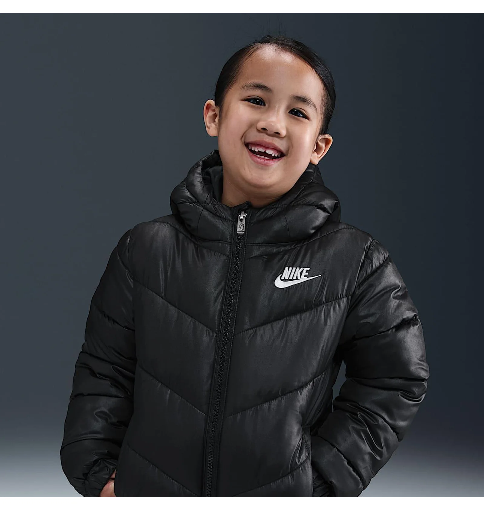 Nike SDロゴ ロングジャケット ᐉ Куртка дитяча Nike Sportswear Adp Black 86N074-023 - придбати в