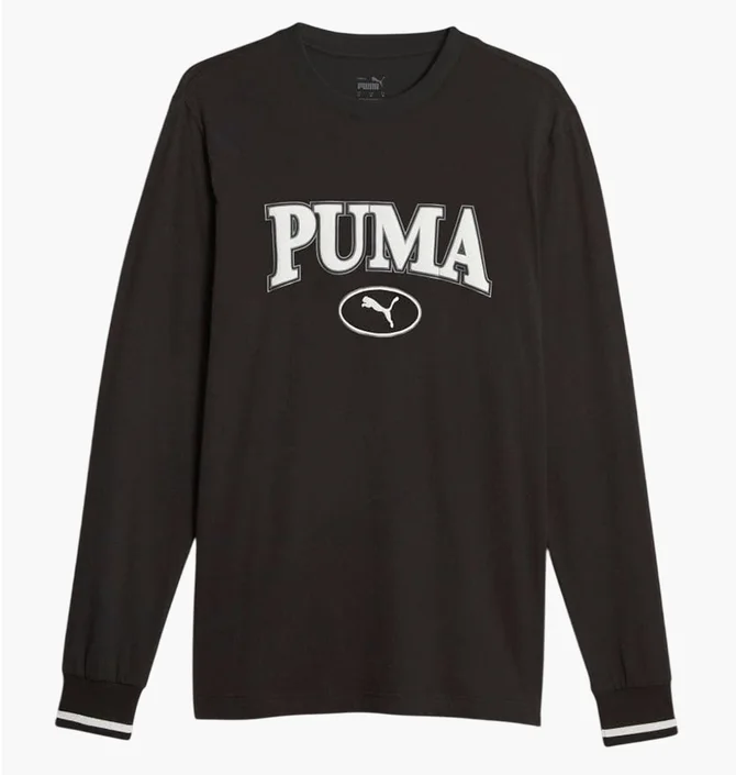 Лонгслив мужской Puma Squad Longsleeve Tee Black 676015-01