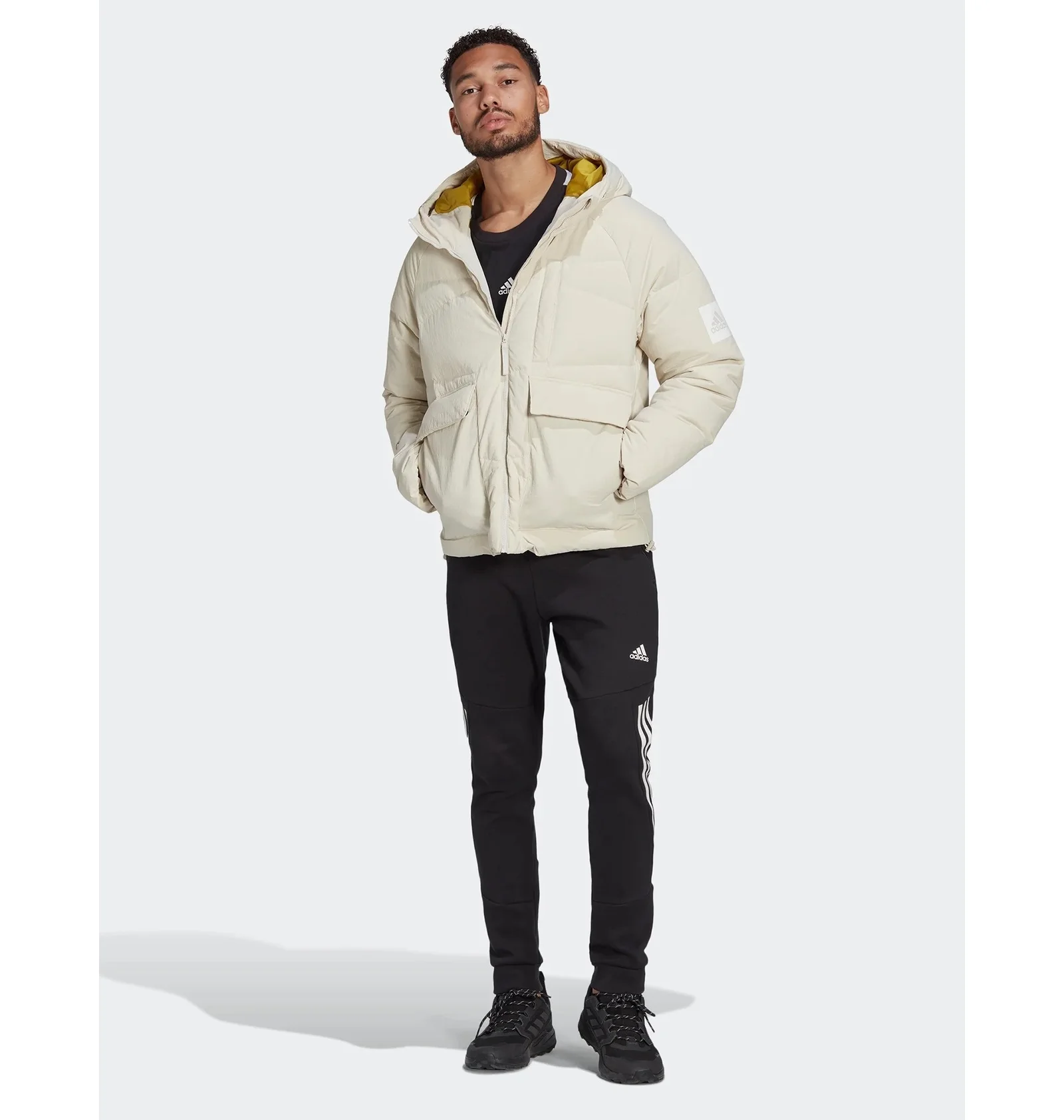 ᐉ Пуховик мужской Adidas Big Baffle Down Jacket Beige HN9929