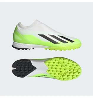 Сороконожки унисекс Adidas X Crazyfast.3 Laceless Turf Shoes White/Green ID9346
