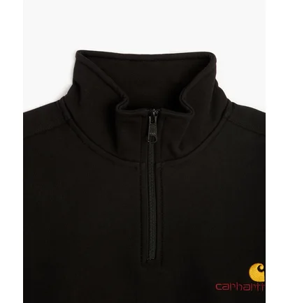 Світшот чоловічий Carhartt Wip American Script Half Zip Sweatshirt Black I027014-89XX