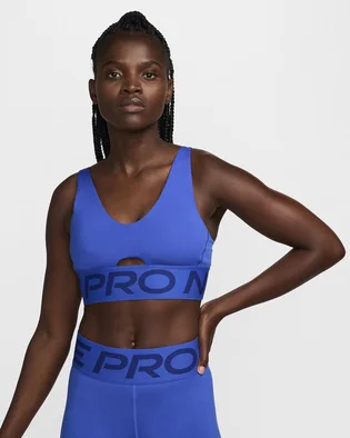 Топ жіночий Nike Pro Indy Plunge Blue HF7324-405