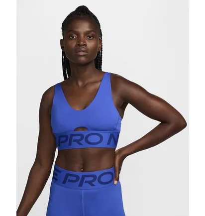 Топ жіночий Nike Pro Indy Plunge Blue HF7324-405