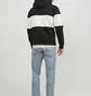 Худи мужское Jack & Jones Lakewood Black/White 12246802