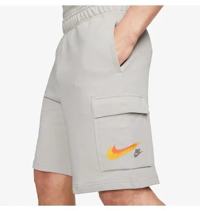 Шорты мужские Nike Sportswear French Terry Cargo Shorts Grey FQ7160-077