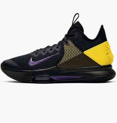 Кросівки унісекс Nike Lebron Witness 4 Black/Opti Yellow/White/Voltage Purple BV7427-004