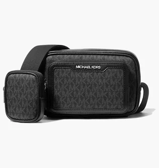 Сумка чоловіча Michael Kors Cooper Signature Logo Camera Crossbody Bag With Pouch Black 37T5LCOM1B-BLACK-120436
