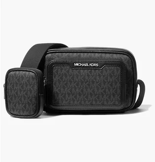 Сумка чоловіча Michael Kors Cooper Signature Logo Camera Crossbody Bag With Pouch Black 37T5LCOM1B-BLACK-120436