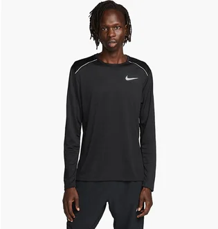 Лонгслів чоловічий Nike Dri-Fit Miler Black CU0318-010