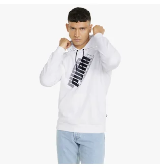 Худи мужское Puma Power Logo White 847378-02
