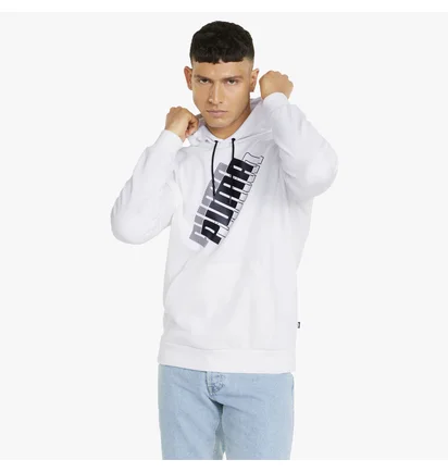 Худі чоловіче Puma Power Logo White 847378-02