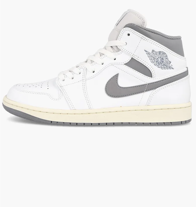 Кроссовки мужские Nike Air Jordan 1 Mid Neutral White 554724-135