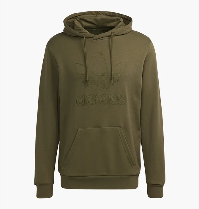 Худи мужское Adidas Graphics Trefoil Series Hoodie Olive H13499