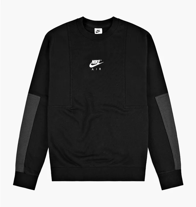 Свитшот мужской Nike M Nsw Air Bb Flc Crew Black DD6403-010