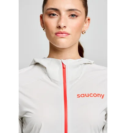 Вітровка жіноча Saucony Endorphin Runshield Jacket White SAW800456-CD