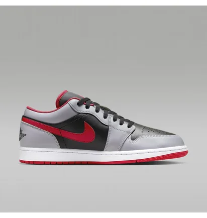 Кроссовки мужские Air Jordan 1 Low Zapatillas Grey/Black 553558-060