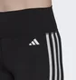 Шорты женские Adidas Training Essentials 3-Stripes High-Waisted Short Leggings Black HK9964