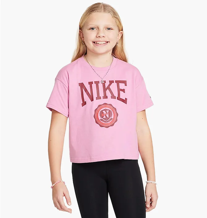 Футболка детская Nike Sportswear T-Shirt Pink HM6303-646