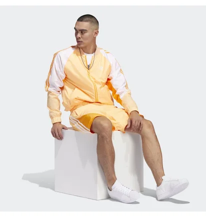 Олимпийка мужская Adidas Summer Sst Track Jacket Yellow/White Hc2096