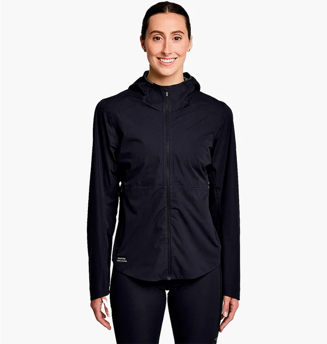 Ветровка женская Saucony Hurricane Waterproof Jacket Black SAW800456-BK