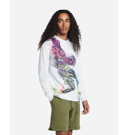 Футболка чоловіча Air Jordan Mj Engineered 85 Long Sleeve Crew Tee White Dh8906-100