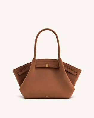Сумка жіноча JW PEI Hana Medium Faux Suede Tote Bag Brown BB2024BG92777JWP