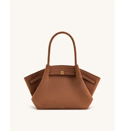 Сумка женская JW PEI Hana Medium Faux Suede Tote Bag Brown BB2024BG92777JWP