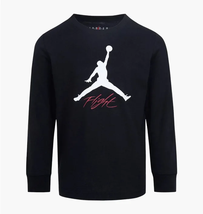Лонгслів дитячий Air Jordan Baseline Flight Long Sleeves Tee Black 85C892-023
