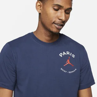 Футболка чоловіча Air Jordan Psg X Paris Saint-Germain Logo Blue DB6514-410