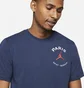 Футболка чоловіча Air Jordan Psg X Paris Saint-Germain Logo Blue DB6514-410