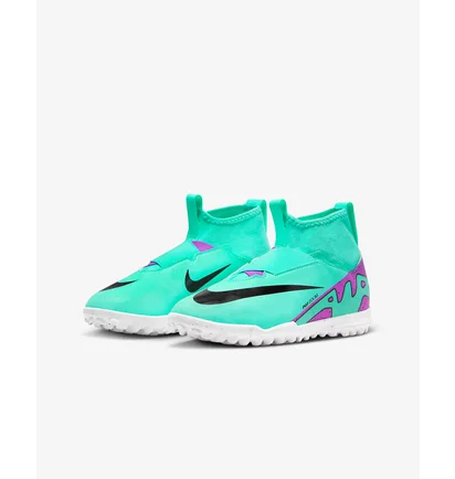 Сороконіжки дитячі Nike Air Zoom Mercurial Superfly 9 Academy Tf Junior Turquoise DJ5616-300
