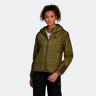Пуховик женский Adidas W Itavic 3-Stripes Light Olive H65757