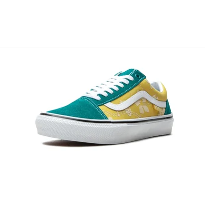 Кеды унисекс Vans Skate Old Skool Turquoise/Yellow VN0A5FCB3LA