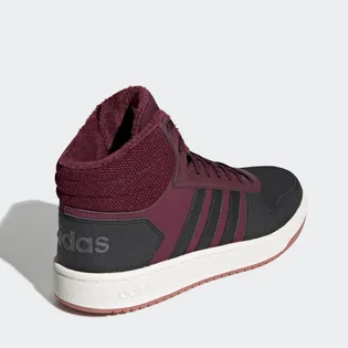 Кроссовки женские Adidas Hoops 2.0 Winter Bordo/Black Ee7877